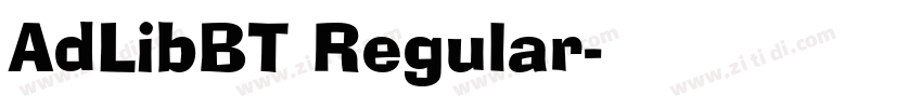 AdLibBT Regular字体转换